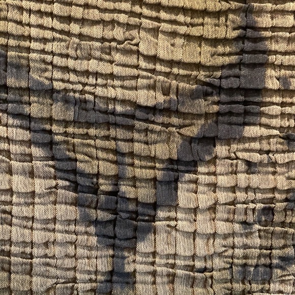 Y2K SheerTiger Jaguar crinkle shirt blouse top - Picture 3 of 9